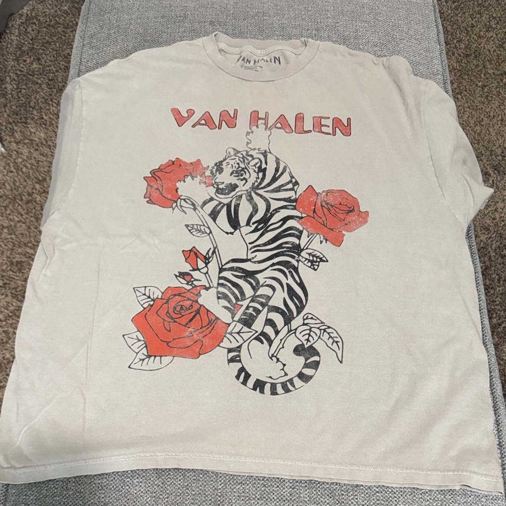 Forever 21 Van Halen Graphic Tee - White and Red
